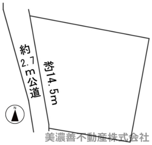 ５６７７３　岐阜市下鵜飼土地の区画図