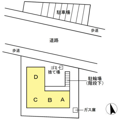 【区画図】 | シティーフラット服部