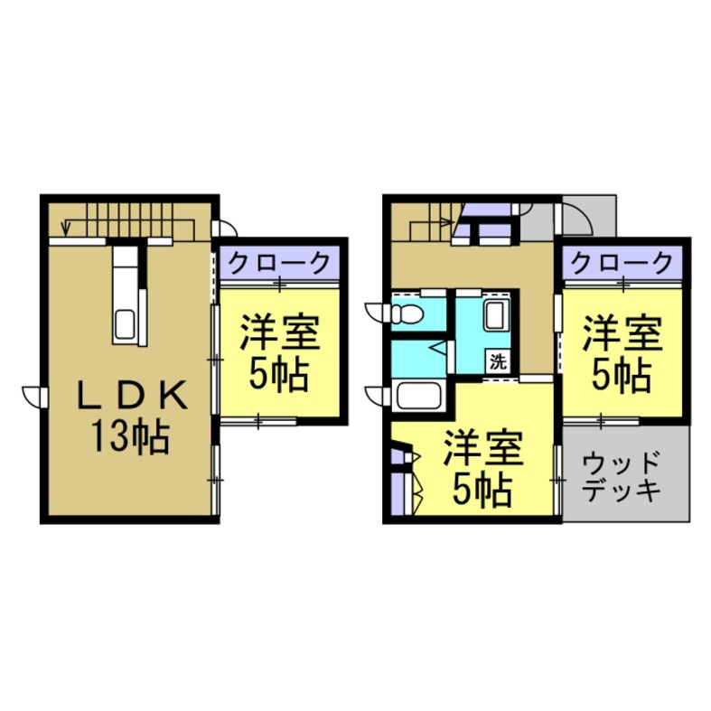 ユニキューブ武豊の間取り