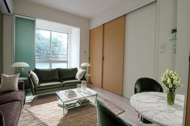 フォーレストガーデンの居間・リビング|CGで家具等を配置したものです。実際に家具等は含まれません。