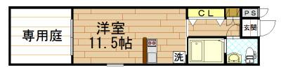珠光ビル四条大宮Ⅱの間取り