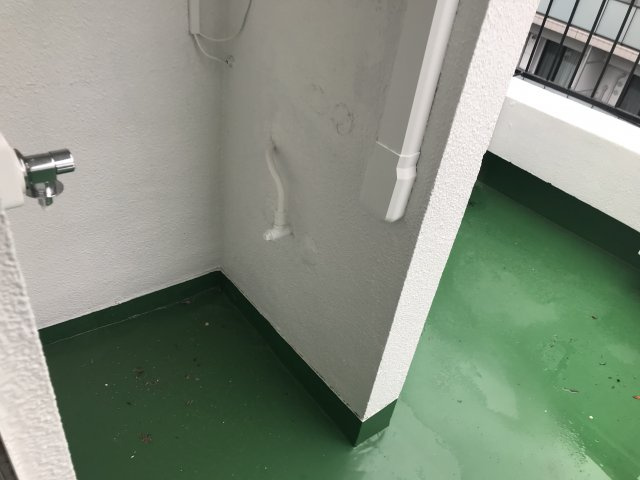 神南ペアシティのバルコニー