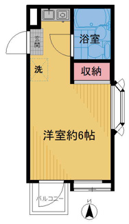 【間取り】 | パークアベニュー府中 | 内装リフォーム済、大変きれいで使いやすいお部屋です。