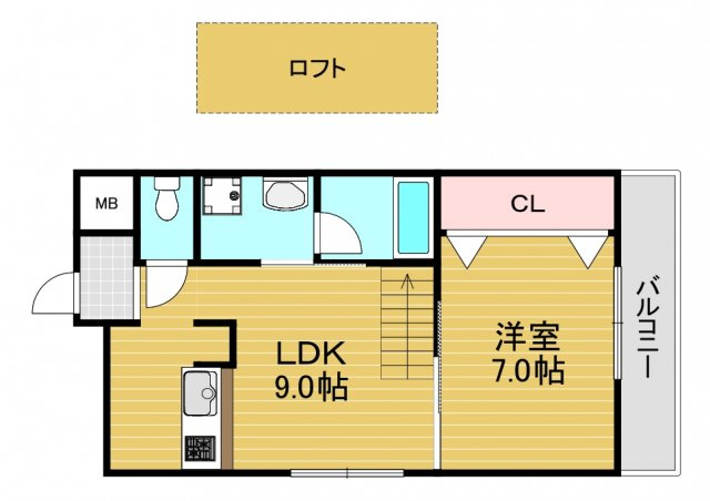 フィルハウス須賀の間取り