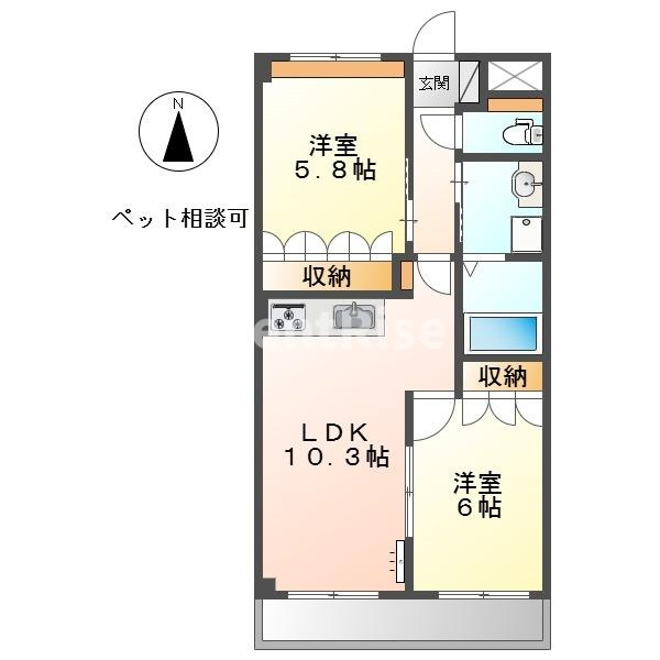 グランディアⅡの間取り|間取図