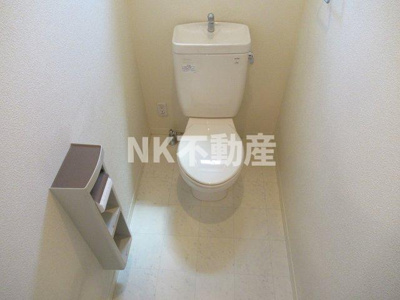 【トイレ】 | ウッディー・ヴィレッジ（長瀬賃貸） | 清潔感のあるトイレです