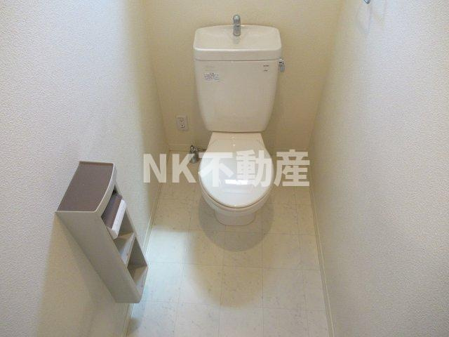 【トイレ】 | ウッディー・ヴィレッジ（長瀬賃貸） | 清潔感のあるトイレです
