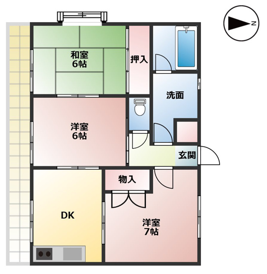 【間取り】 | リバーサイドマンション