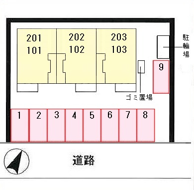ヴィラ・フィオーレの区画図