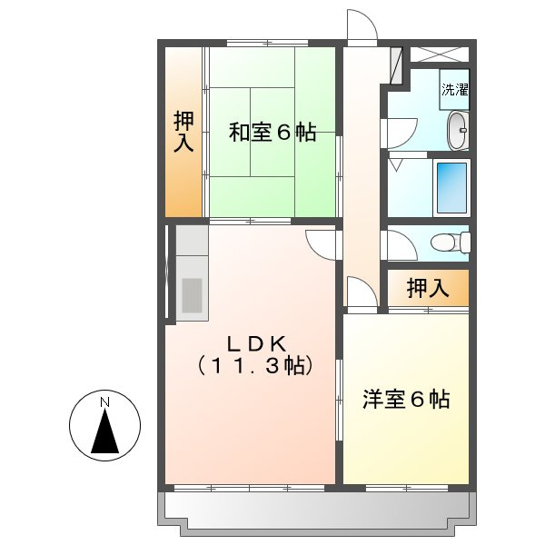 マリッチ岡の間取り