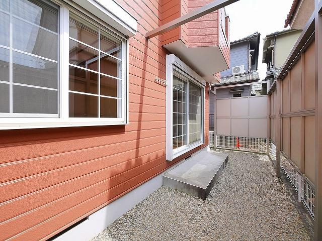 キャッスル　Ｂの庭|お庭の付いた物件です