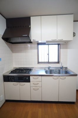 【キッチン】 | 新曽貸家(30-4) | ガス3口コンログリル付　