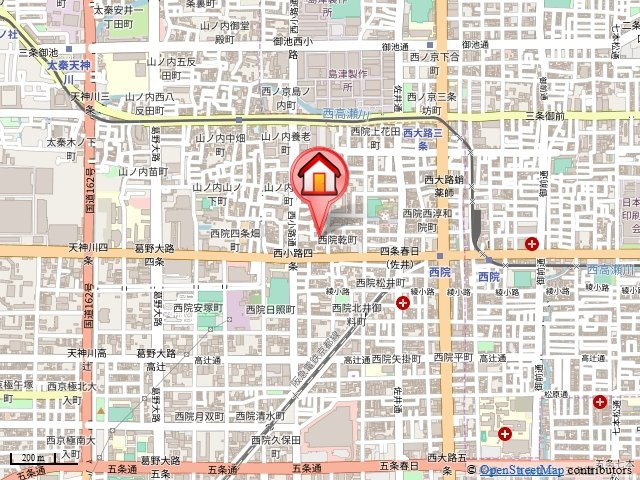 ペティコーポ美麗西院の地図