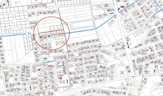 大島分譲地Ⅱ期の地図