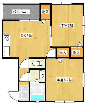 スマイリア桃の木の間取り