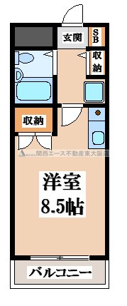 【間取り】 | メゾン朝日八戸ノ里