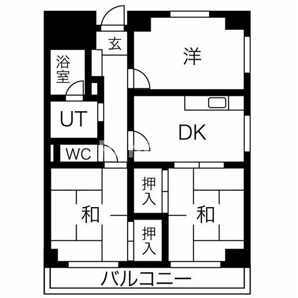 パピリオン松下の間取り