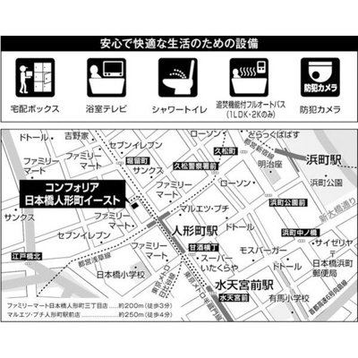 【地図】 | コンフォリア日本橋人形町イースト