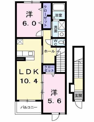 ヴァンフォーレⅡの間取り