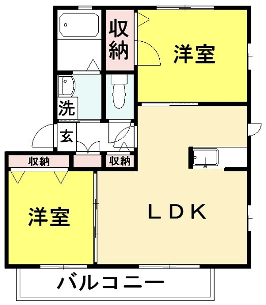 グランメール弐番館の間取り