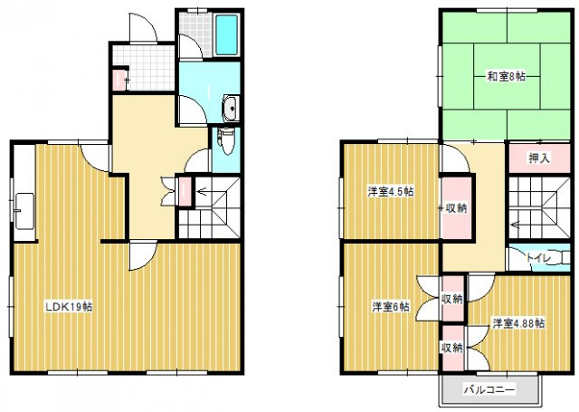 御所ケ丘５丁目Ｓ邸の間取り