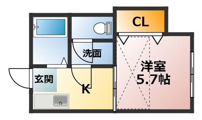 【間取り】 | ローリエ霞ヶ丘 | ロフト付☆神戸市垂水区　ローリエ霞ヶ丘　賃貸☆
