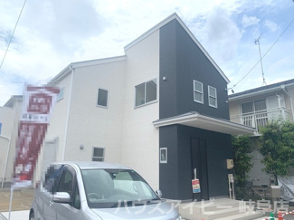 【外観】 | 岐阜市西野町9丁目　大縄場大橋のすぐそば　新築建売全2棟　お車スペース2台可能　バス停徒歩2分