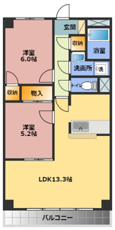 【間取り】 | ディンプル宇津木