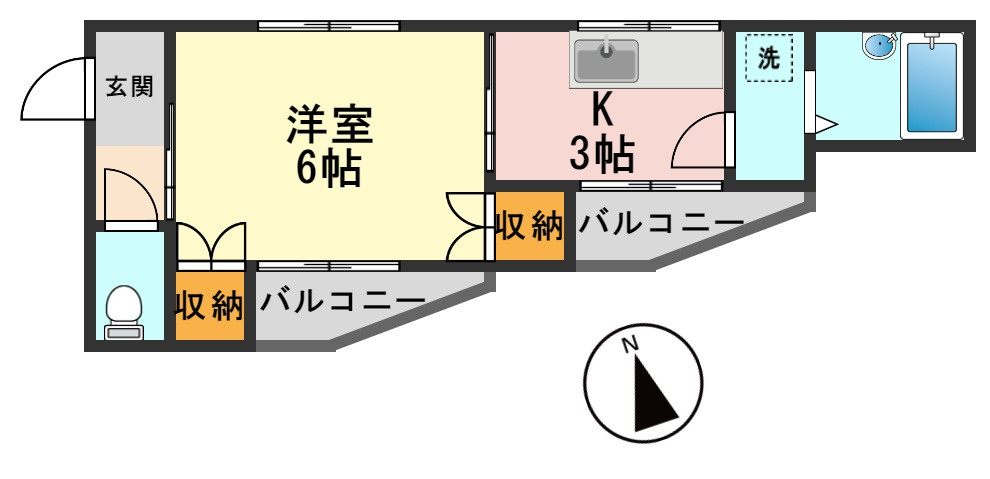 コーポ萌の間取り