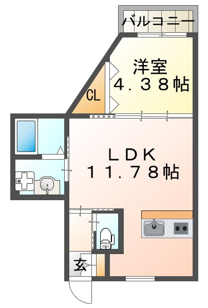 ブロンテ舞子台の間取り