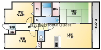 【間取り】 | ルキア国分