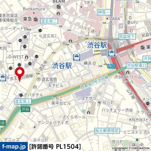 パレ・ドール渋谷の地図