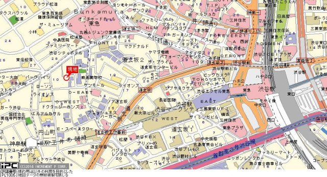 マイキャッスル渋谷JPの地図
