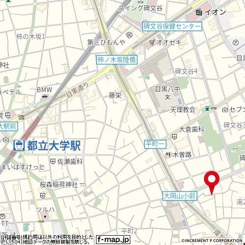 フラット南町の地図