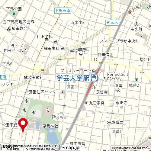 ライオンズマンション碑文谷の地図