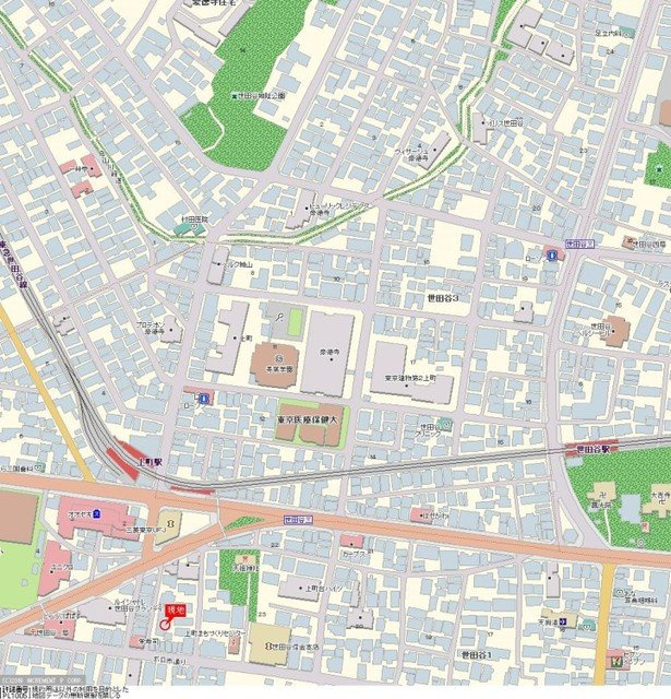 スカイコート世田谷第４の地図