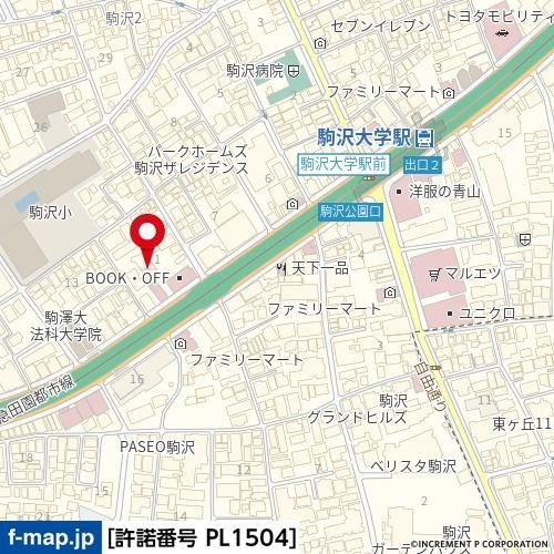 ユースフル駒沢大学の地図