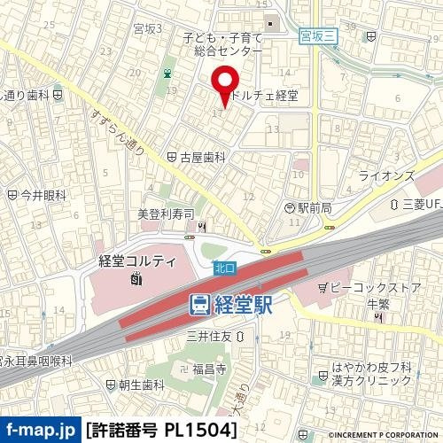 ハイシティ経堂第２の地図