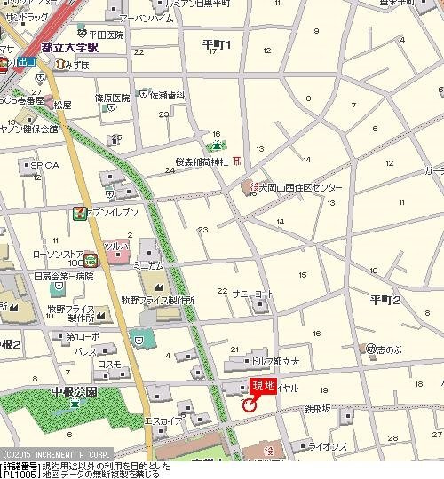 ドム都立大の地図