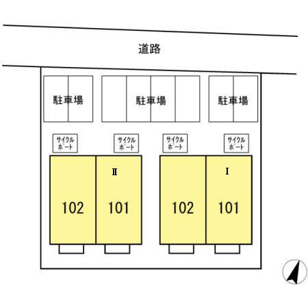 ホワイトローズⅠの区画図
