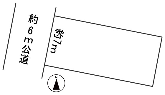 ５６７５４　岐阜市則武中土地の区画図