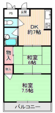 【間取り】 | メゾン大和枚岡