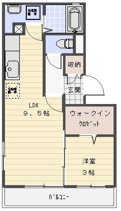 リビングタウンえどばし　Aの間取り