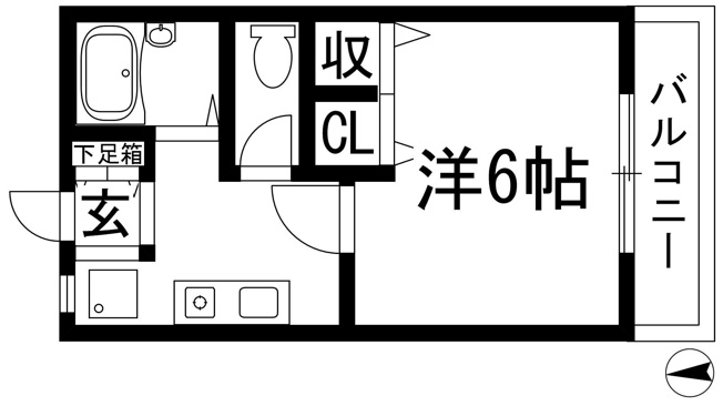 【間取り】 | プチシャンブルみのお