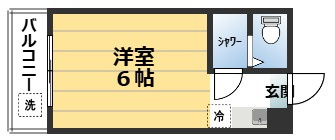北浅ハイツの間取り