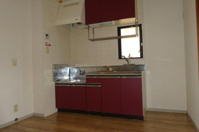 【キッチン】 | プレジール難波A | キッチン上収納