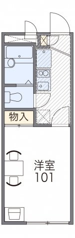 【間取り】 | レオパレスフォレストⅠ