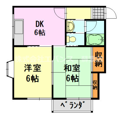 【間取り】 | サンコーポ松ヶ丘