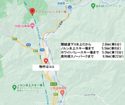 【地図】 | 利根郡みなかみ町川上売地