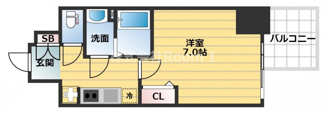 【間取り】 | プレサンス心斎橋レヨン